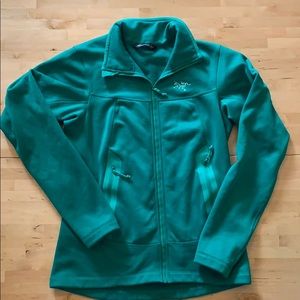 ARCTERYX fleece zip up. Bright green. Size M